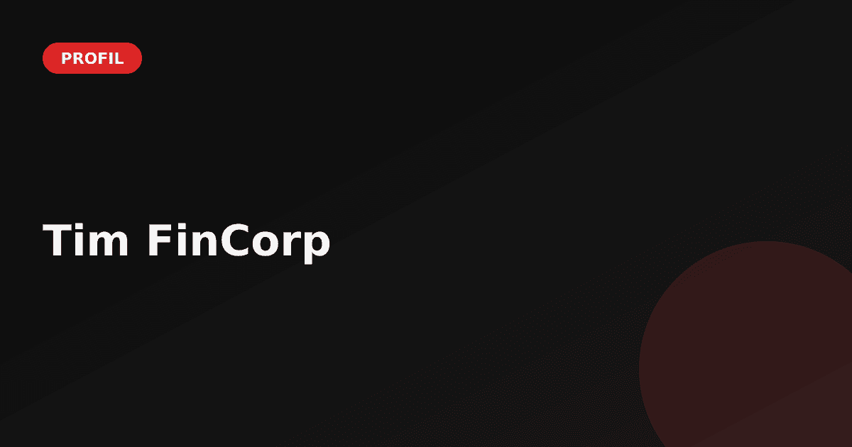 Ilustrasi tim profesional FinCorp